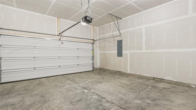 406 Barons Ct, Peters Twp, PA 15367 - garage featuring electric panel and a garage door opener