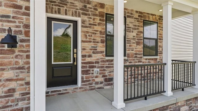 406 Barons Ct, Peters Twp, PA 15367 - entrance to property with a porch and brick siding