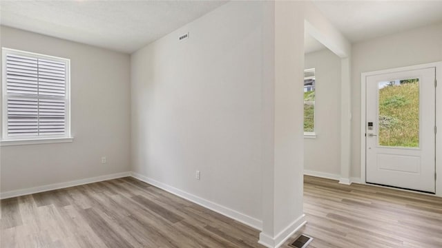 406 Barons Ct, Peters Twp, PA 15367 - entryway with light wood-style flooring and baseboards