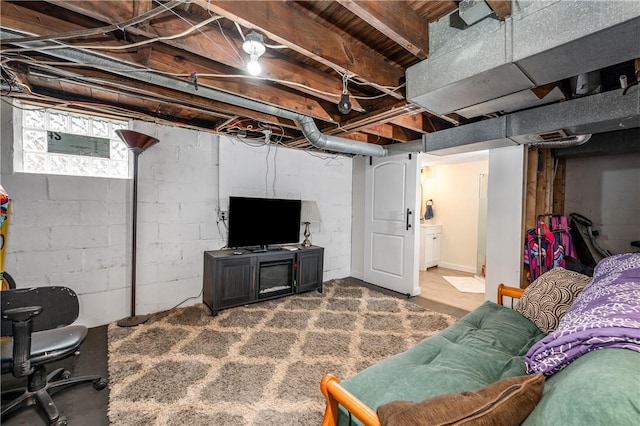 view of living area