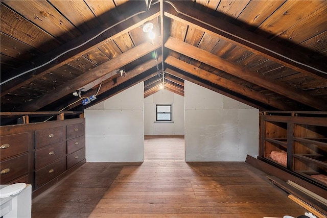 view of attic