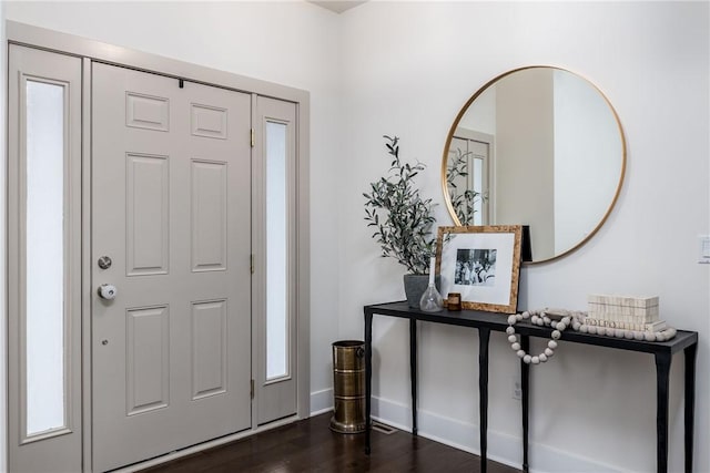 1371 Carnahan Rd, Banksville/Westwood, PA 15220 - foyer with dark wood-style flooring and baseboards