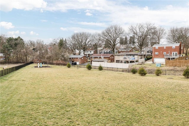 1371 Carnahan Rd, Banksville/Westwood, PA 15220 - view of yard featuring fence, a playground, and a residential view