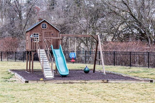 1371 Carnahan Rd, Banksville/Westwood, PA 15220 - view of playground with a yard and fence