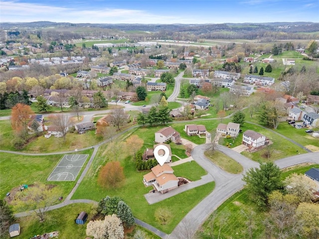 123 Summit Ridge Dr, South Fayette, PA 15017 - drone / aerial view with a residential view