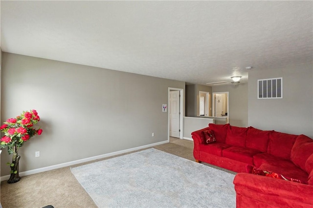 423 Labrador Ln, Jefferson Hills, PA 15025 - living area with baseboards, visible vents, and carpet floors