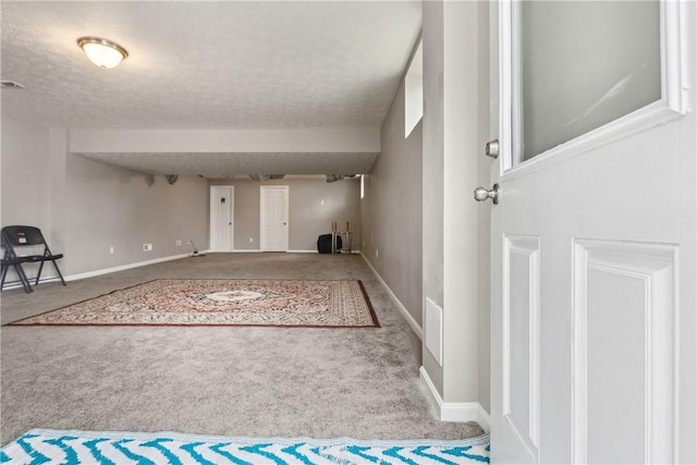 423 Labrador Ln, Jefferson Hills, PA 15025 - finished below grade area with carpet, a textured ceiling, and baseboards