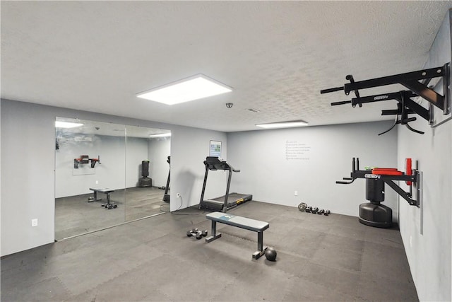 423 Labrador Ln, Jefferson Hills, PA 15025 - workout area featuring a textured ceiling
