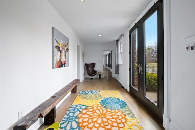 4721 Stanton Ave, Stanton Heights, PA 15201 - hallway featuring recessed lighting and wood finished floors
