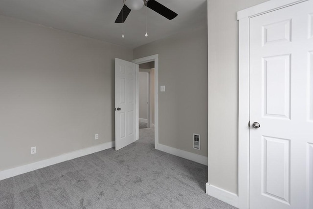 2017 Leishman, Arnold, PA 15068 - unfurnished bedroom with a ceiling fan, baseboards, carpet, and visible vents
