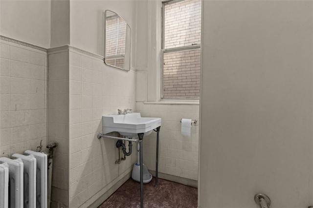 826 Collins Ave, Highland Park, PA 15206 - bathroom with wainscoting and radiator