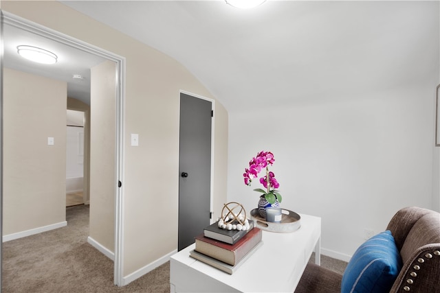 2011 Woodward Ave, Brookline, PA 15226 - corridor featuring carpet flooring, baseboards, and vaulted ceiling
