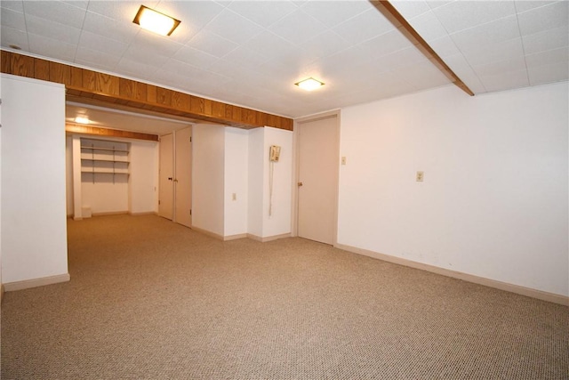2714 Graham Blvd, Wilkinsburg, PA 15235 - finished basement featuring light carpet and baseboards