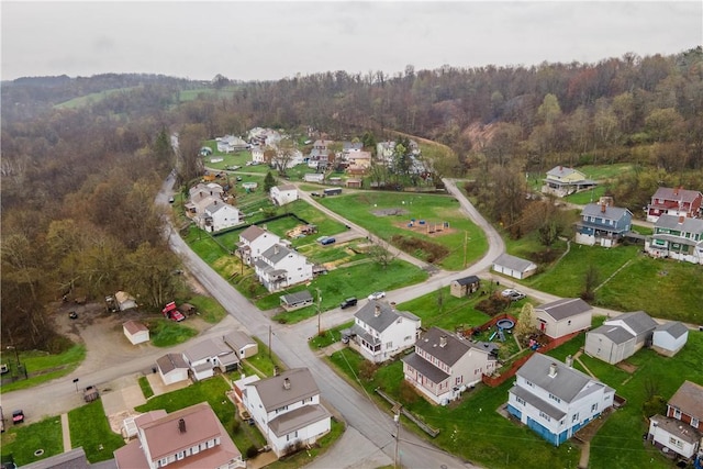 16 Fishpot Rd, Centerville, PA 15368 - drone / aerial view featuring a wooded view and a residential view