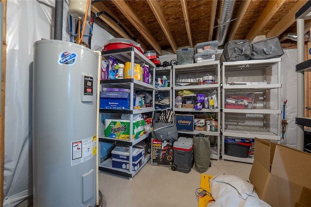 106 Morgan Dr, South Strabane, PA 15301 - storage area with electric water heater