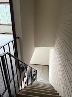 view of stairway