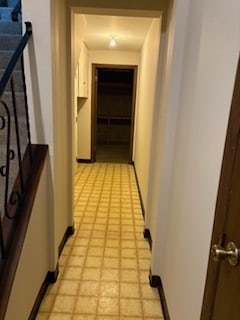 hallway with baseboards