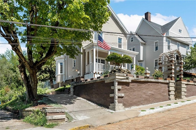 164 Sheridan Ave, Bellevue, PA 15202 - view of front facade with a chimney