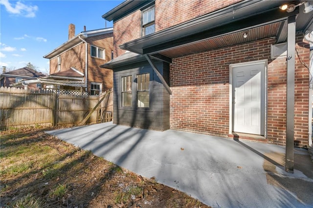 exterior space with fence