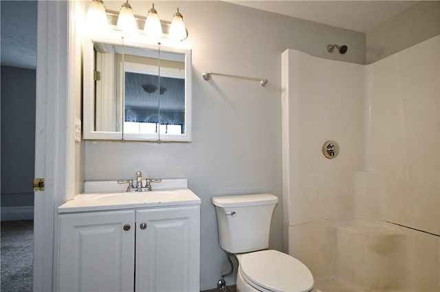 2331 Jane St, South Side, PA 15203 - full bathroom featuring toilet, vanity, and a shower