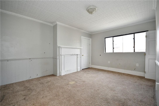 2331 Jane St, South Side, PA 15203 - unfurnished bedroom with carpet floors and ornamental molding