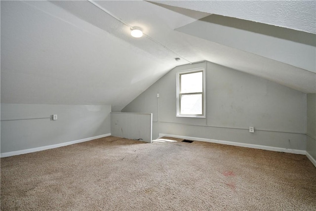 2331 Jane St, South Side, PA 15203 - additional living space with lofted ceiling, carpet, and baseboards