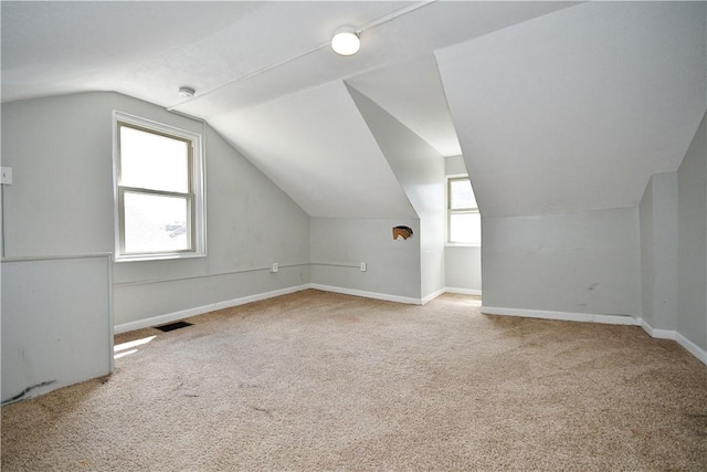 2331 Jane St, South Side, PA 15203 - bonus room with lofted ceiling, carpet, and baseboards