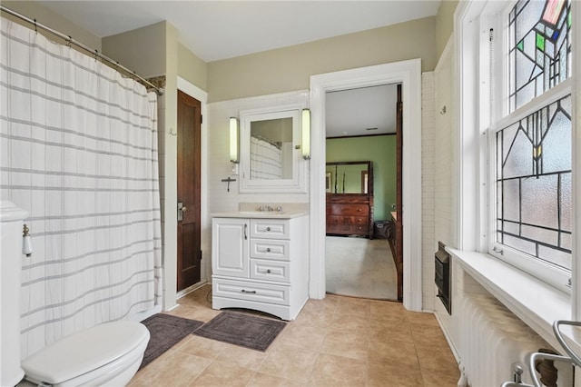 5818 Aylesboro Ave, Squirrel Hill, PA 15217 - bathroom featuring tile patterned flooring, vanity, and toilet