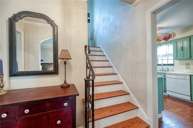 120 Arden Dr, Shaler, PA 15116 - stairs featuring wood finished floors