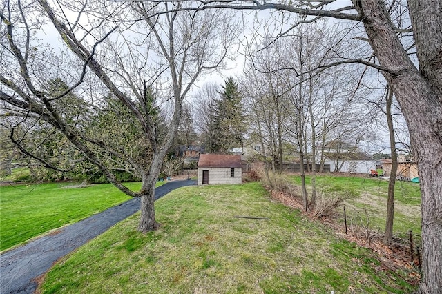 120 Arden Dr, Shaler, PA 15116 - view of yard with an outdoor structure and aphalt driveway