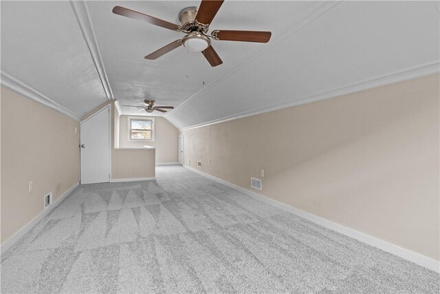 138 W Larkspur St, Munhall, PA 15120 - additional living space featuring carpet floors, visible vents, baseboards, and ceiling fan