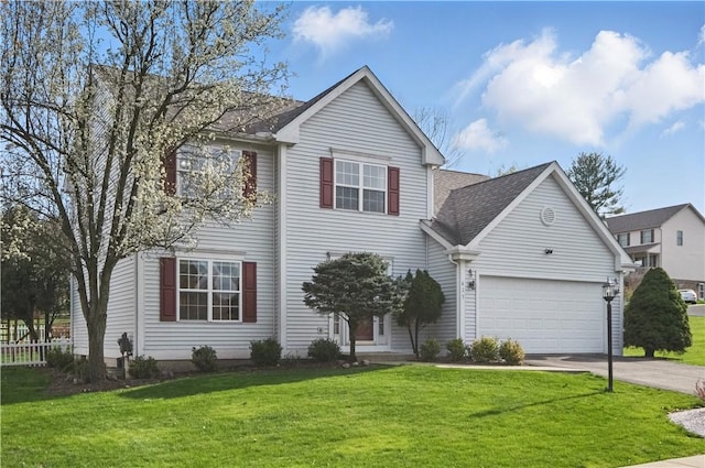 827 Brookfield Dr, Seven Fields Boro, PA 16046 - traditional-style home featuring driveway, a front yard, and a shingled roof