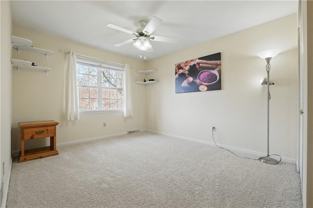 827 Brookfield Dr, Seven Fields Boro, PA 16046 - unfurnished bedroom with carpet flooring, baseboards, and ceiling fan