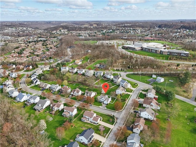 827 Brookfield Dr, Seven Fields Boro, PA 16046 - aerial view of property's location with nearby suburban area