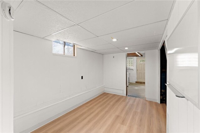 2925 Mcneal Rd, Hampton, PA 15101 - below grade area with recessed lighting, light wood-style flooring, and a healthy amount of sunlight