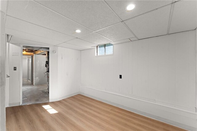 2925 Mcneal Rd, Hampton, PA 15101 - below grade area featuring recessed lighting, light wood-type flooring, and baseboards