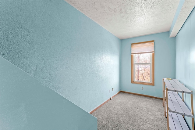 335 Queensbury Steet, Crafton Heights, PA 15205 - carpeted spare room featuring baseboards, a textured wall, and a textured ceiling
