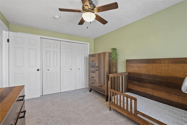 158 Edgemeade Dr, Monroeville, PA 15146 - bedroom featuring a ceiling fan, a closet, and carpet