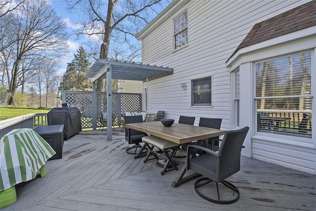 158 Edgemeade Dr, Monroeville, PA 15146 - deck featuring outdoor dining space and area for grilling