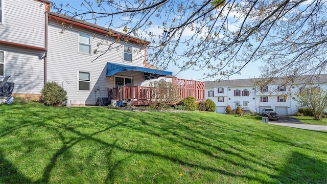 1420 Lexington Dr, Cecil, PA 15055 - rear view of house featuring a yard and a deck
