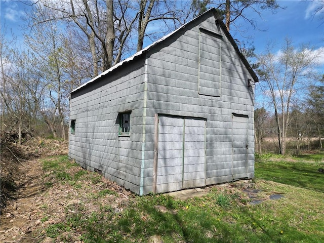 view of barn