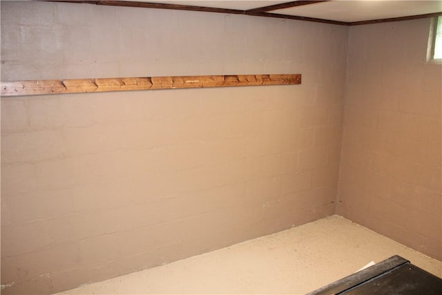 view of basement