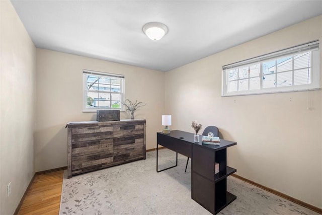 office with baseboards