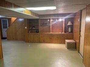3619 Mccrady Rd, Churchill Boro, PA 15235 - finished below grade area with stairway and wood walls