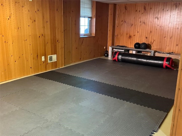 3619 Mccrady Rd, Churchill Boro, PA 15235 - workout area with wooden walls