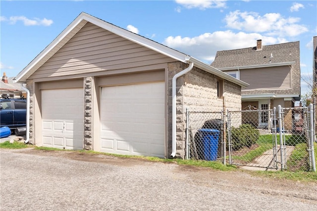 exterior space with a gate and fence