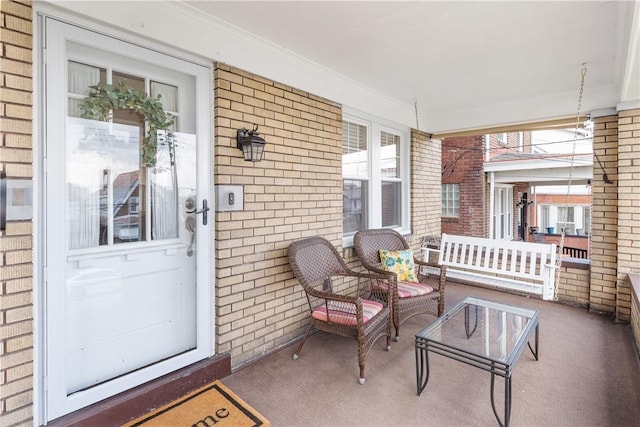 view of patio / terrace with covered porch