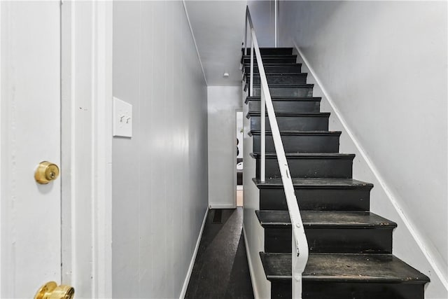 view of stairway