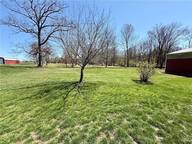 393 Eagle Mill Rd, Connoquenessing Twp, PA 16001 - view of grassy yard featuring an outbuilding