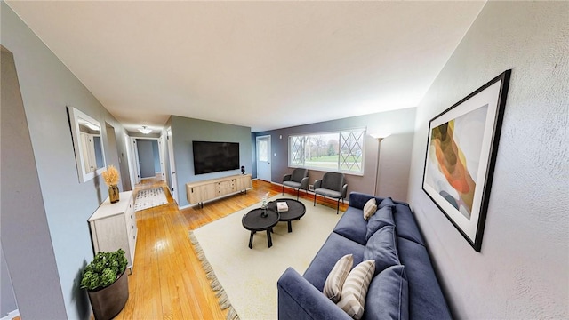 393 Eagle Mill Rd, Connoquenessing Twp, PA 16001 - living area with light wood-style flooring